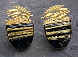 Rutilated Quartz and Gold bars Rutilated Quartz and Gold bars