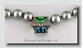 Tsavorite and Zircon Clasp Tsavorite and Zircon Clasp