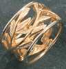JBD461 Ring - Botanical Carving